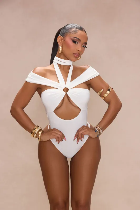 Monet Off Shoulder Bodysuit - Ivory sold by Fashion Nova