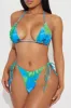 Cathy 3 Piece Bikini Set - Blue/combo sold by Fashion Nova