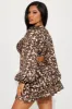 Her Prowess Satin Mini Dress - Leopard sold by Fashion Nova