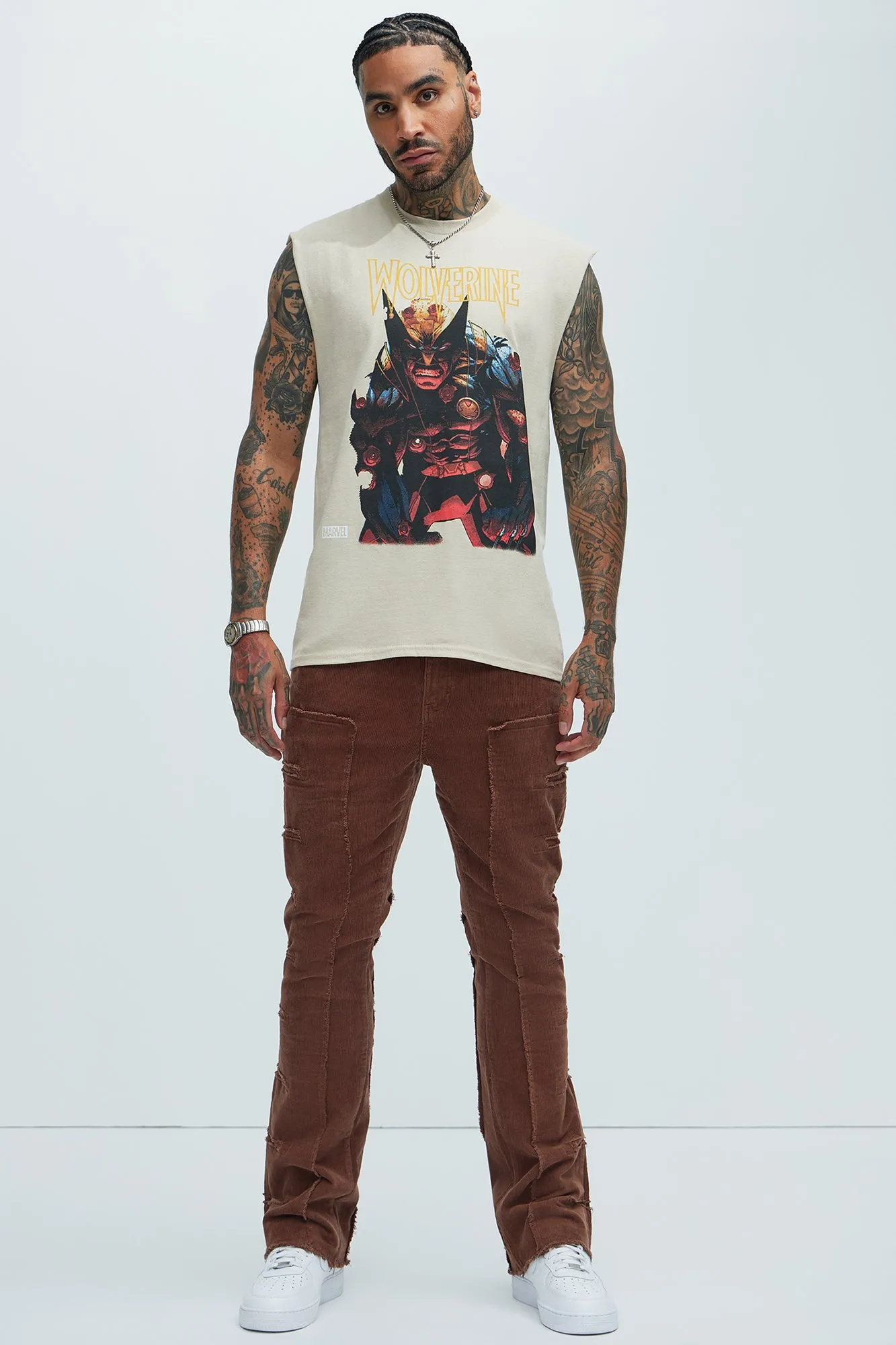 Wolverine Indestructible Sleeveless Tee - Sand sold by Fashion Nova product image thumbnail 3
