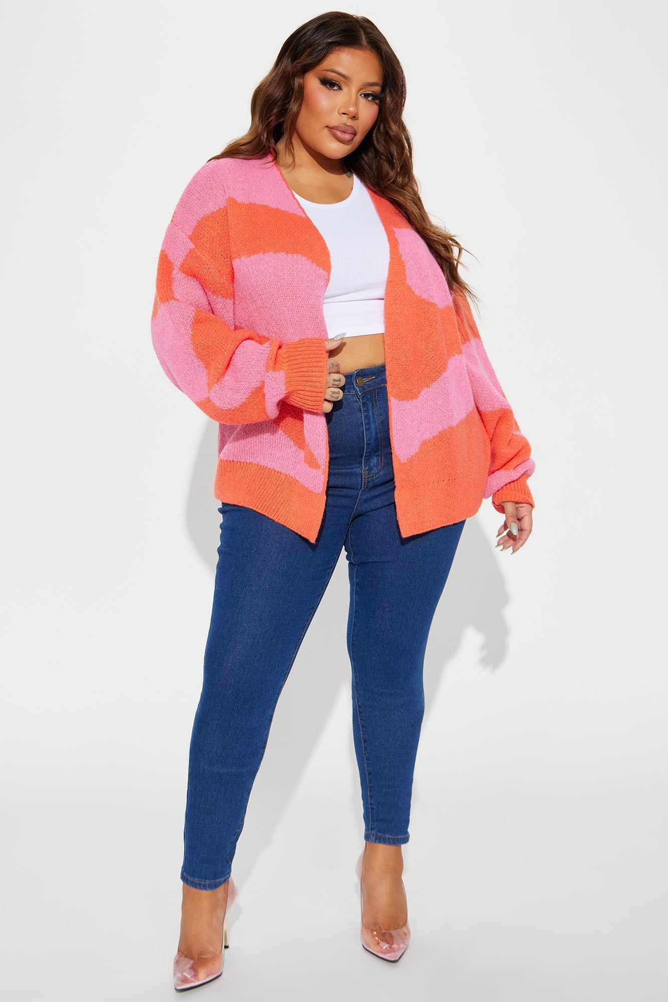 All Mixed Up Cardigan - Pink/combo sold by Fashion Nova product image thumbnail 5