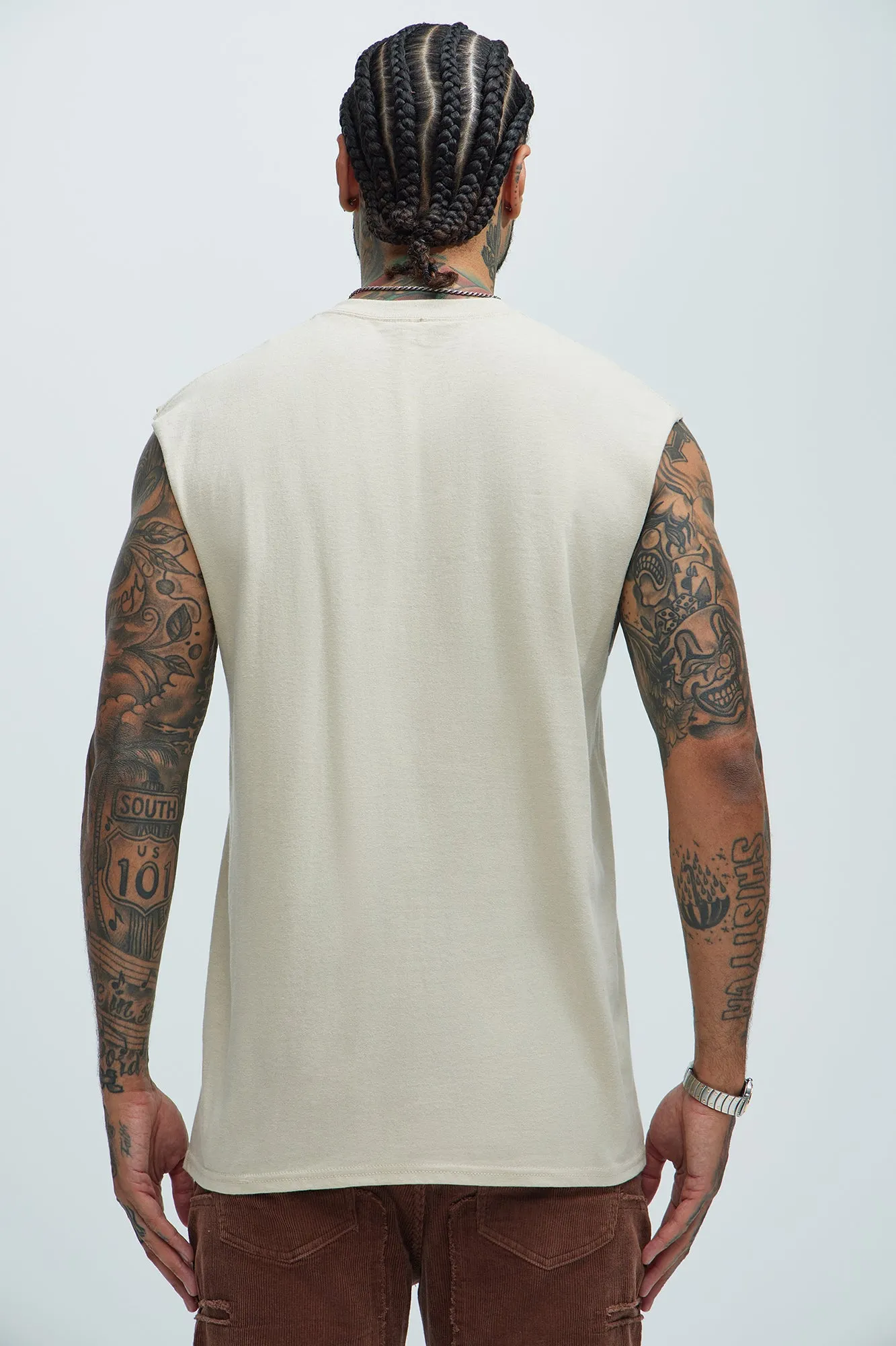 Wolverine Indestructible Sleeveless Tee - Sand sold by Fashion Nova product image thumbnail 4