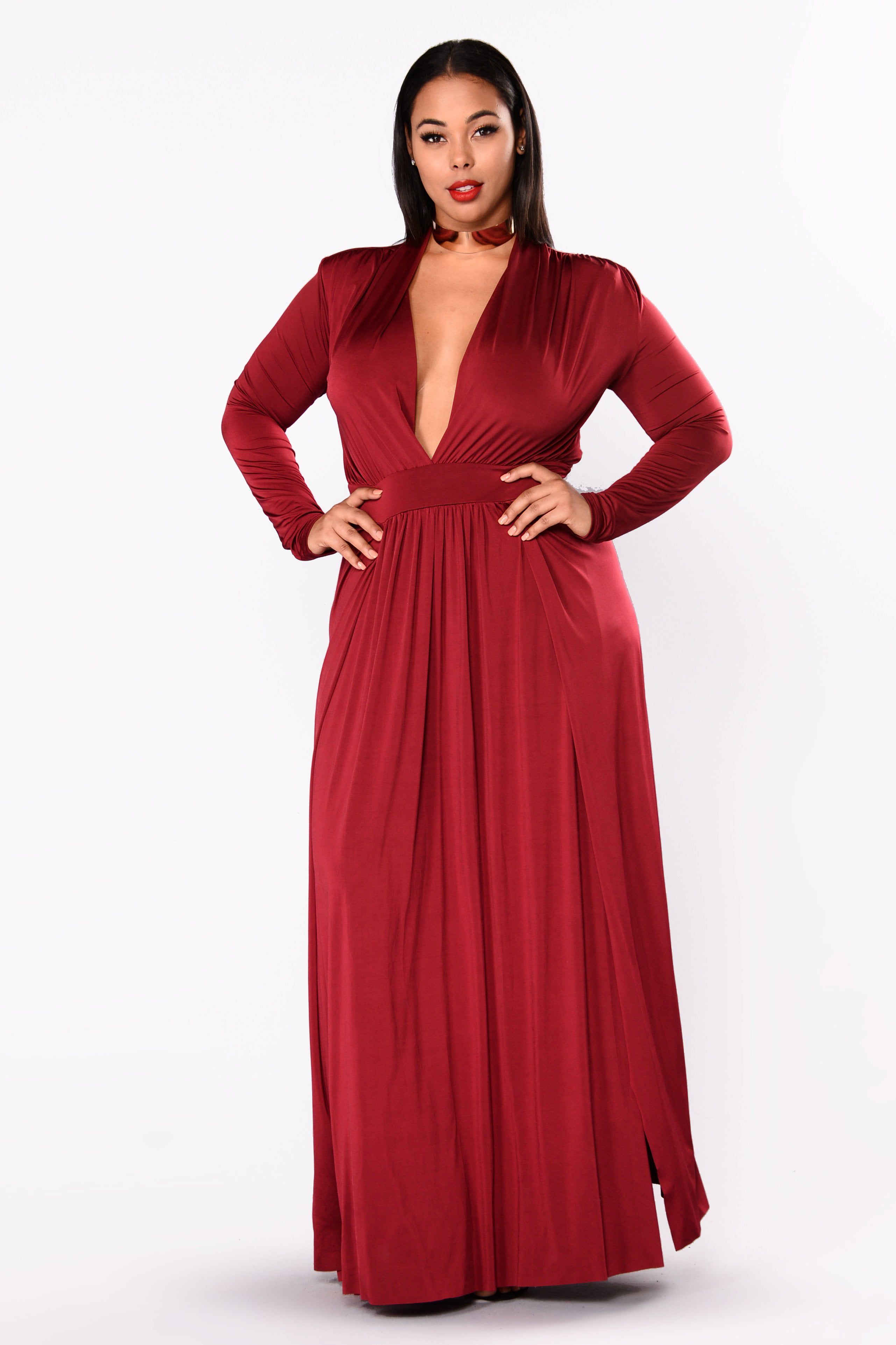 Spree Dress - Burgundy sold by Fashion Nova product image thumbnail 7