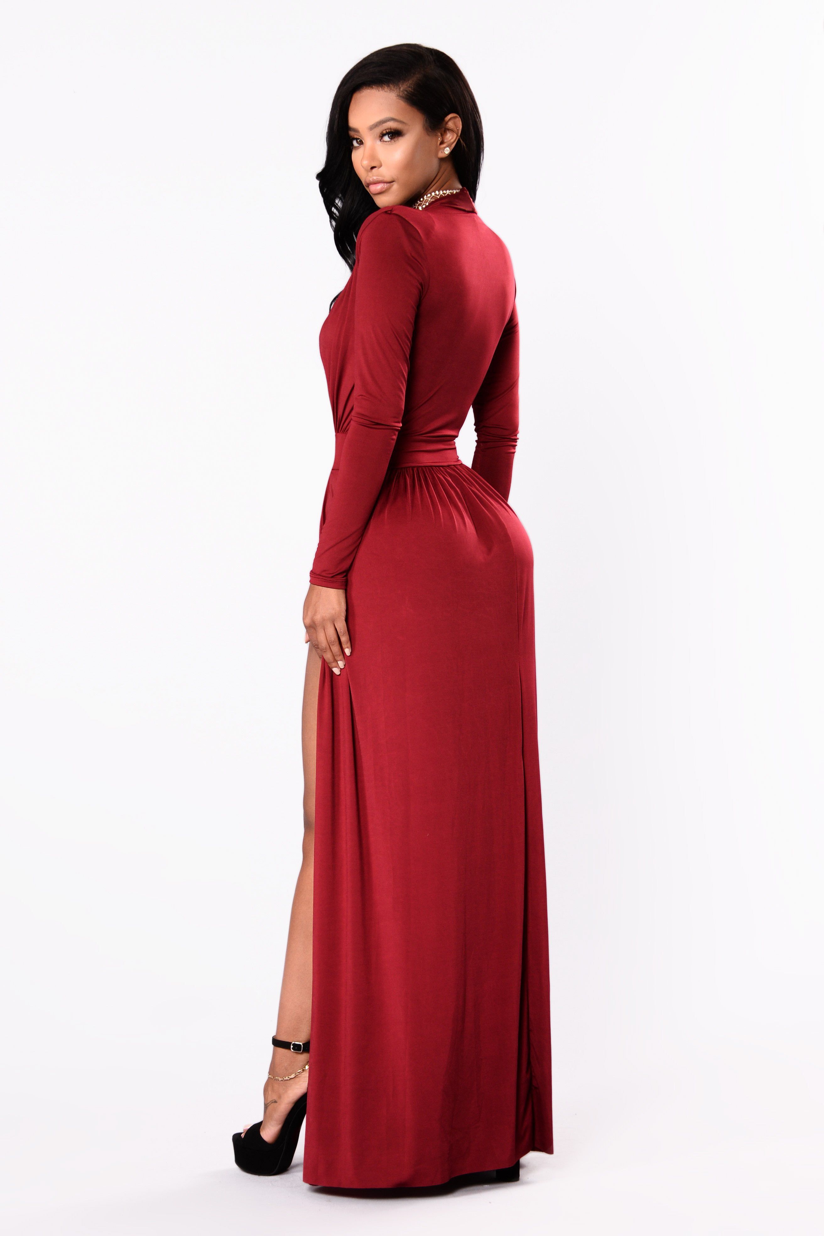 Spree Dress - Burgundy sold by Fashion Nova product image thumbnail 6