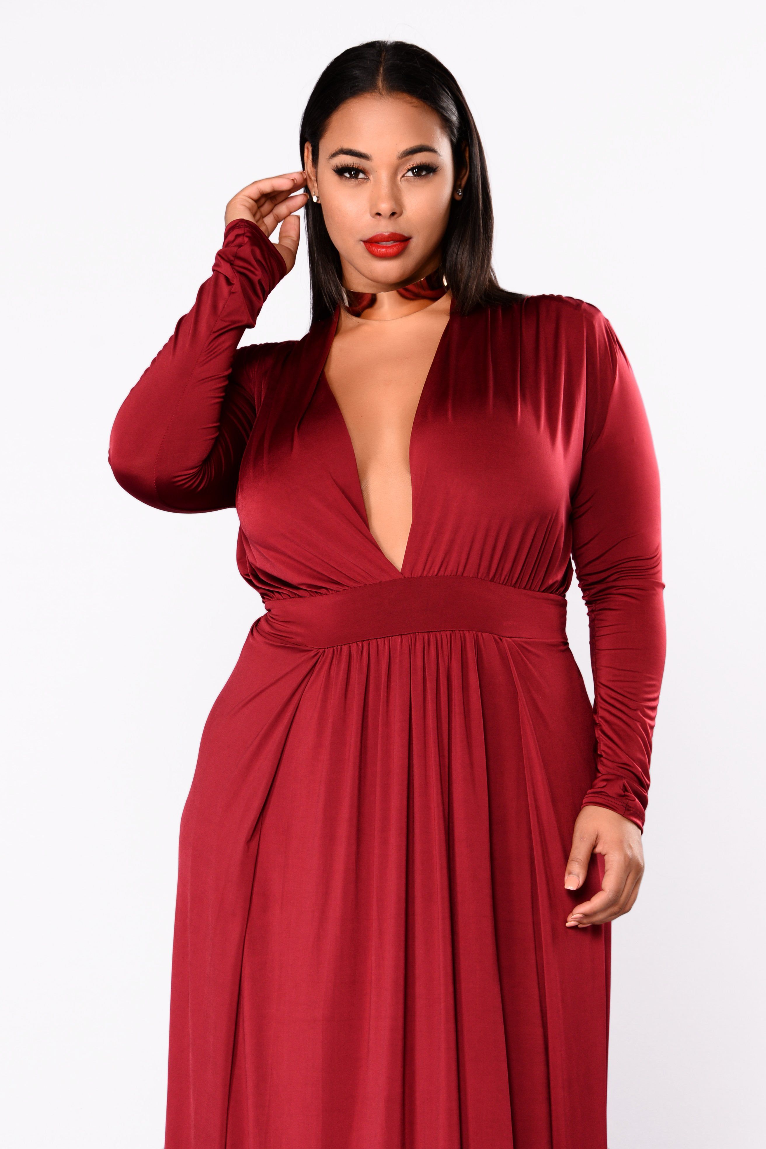 Spree Dress - Burgundy sold by Fashion Nova product image thumbnail 8