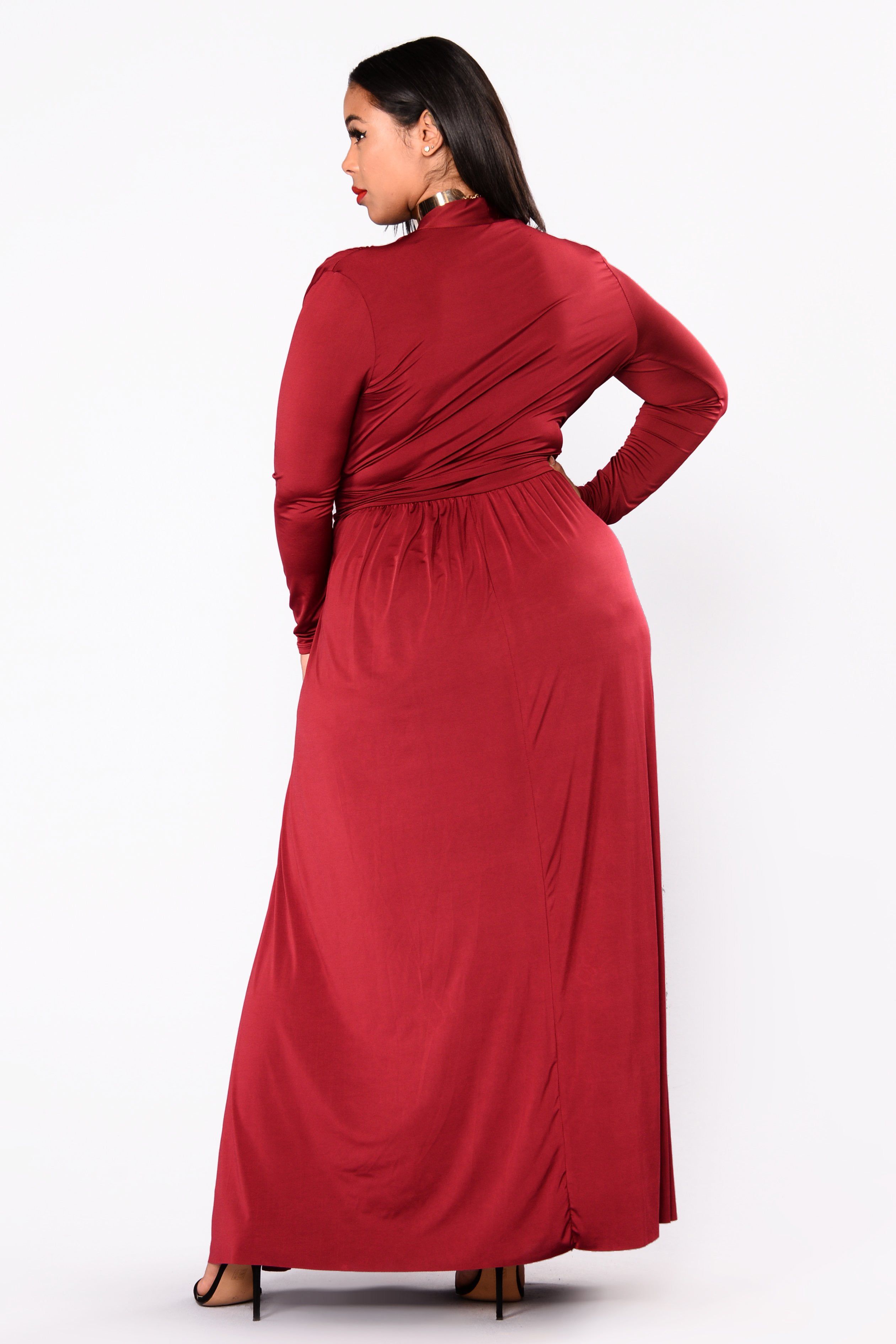 Spree Dress - Burgundy sold by Fashion Nova product image thumbnail 10