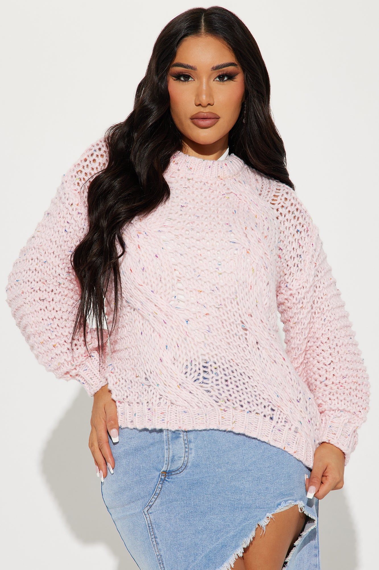 Ice Cream Dream Sweater - Pink sold by Fashion Nova