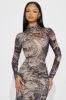 Your Favorite Look Mesh Maxi Dress - Nude/combo sold by Fashion Nova