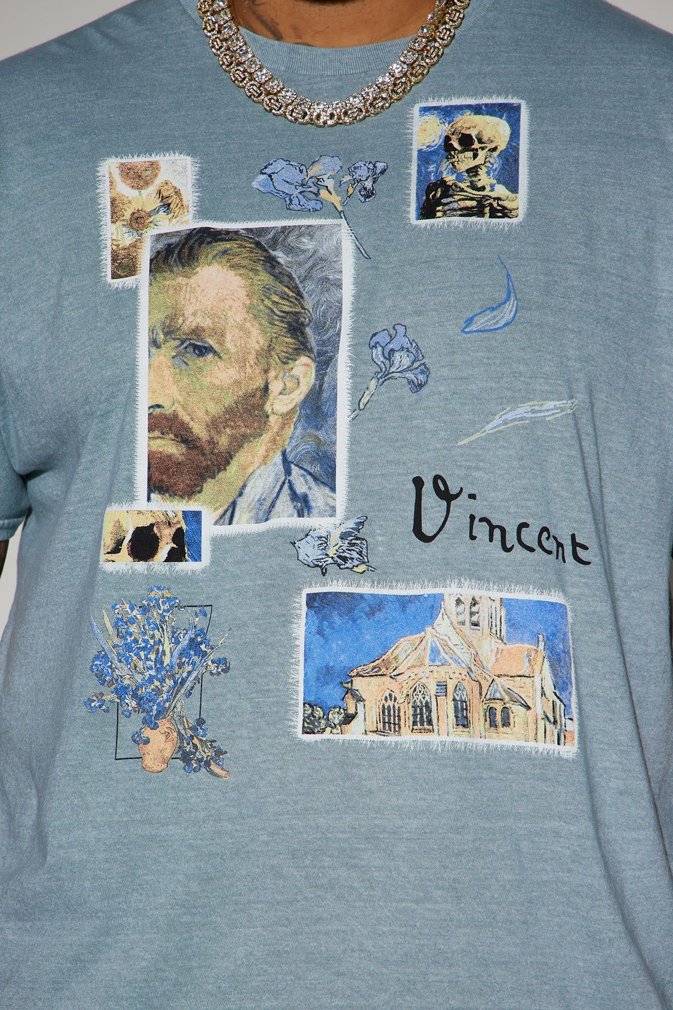 Vincent Van Gogh Portraits Short Sleeve Tee - Jade sold by Fashion Nova product image thumbnail 6