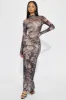 Your Favorite Look Mesh Maxi Dress - Nude/combo sold by Fashion Nova