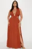 Draping Dreams Chiffon Maxi Dress - Rust sold by Fashion Nova