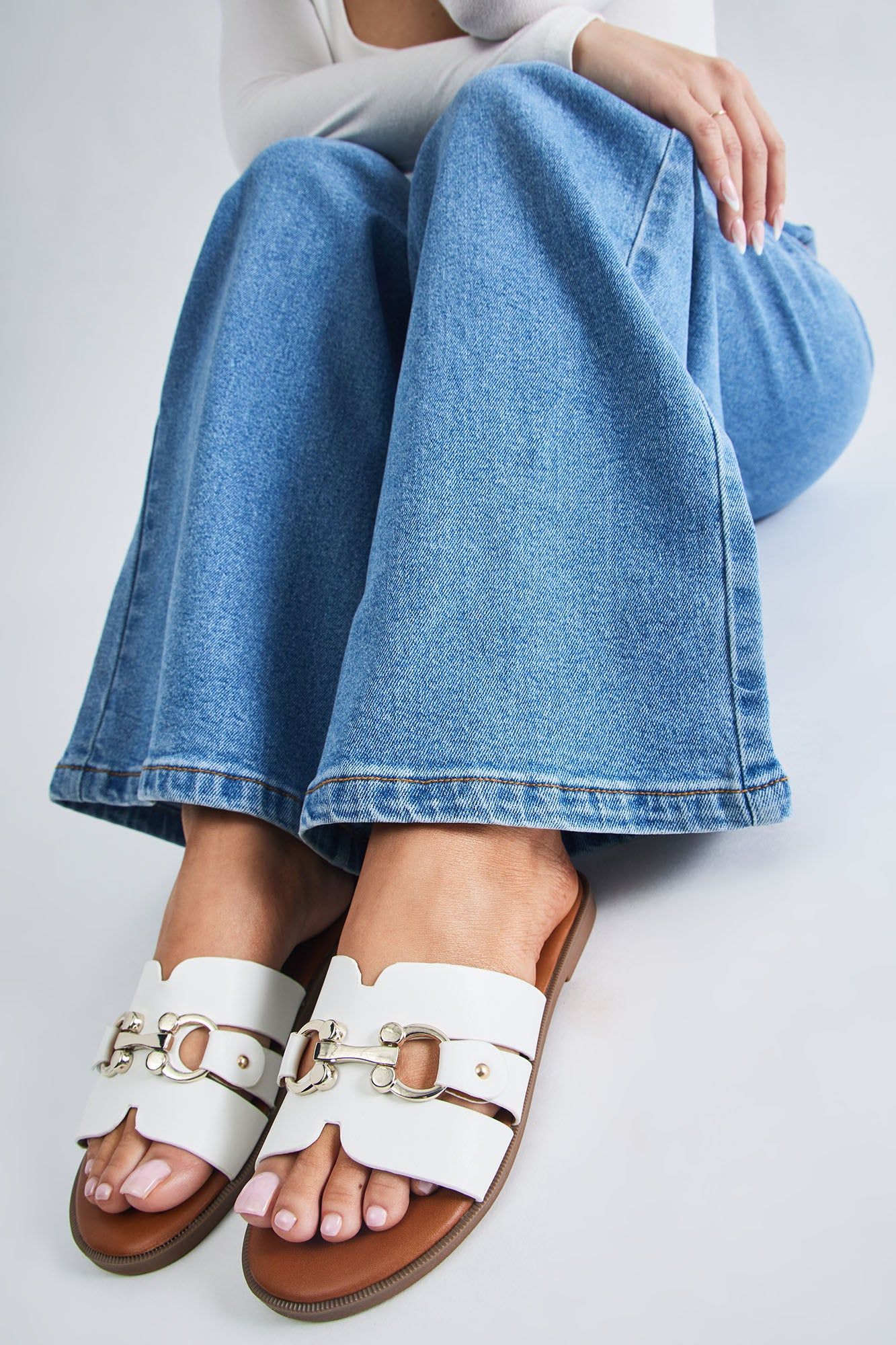 Everywhere With You Flat Sandals - White sold by Fashion Nova product image thumbnail 2