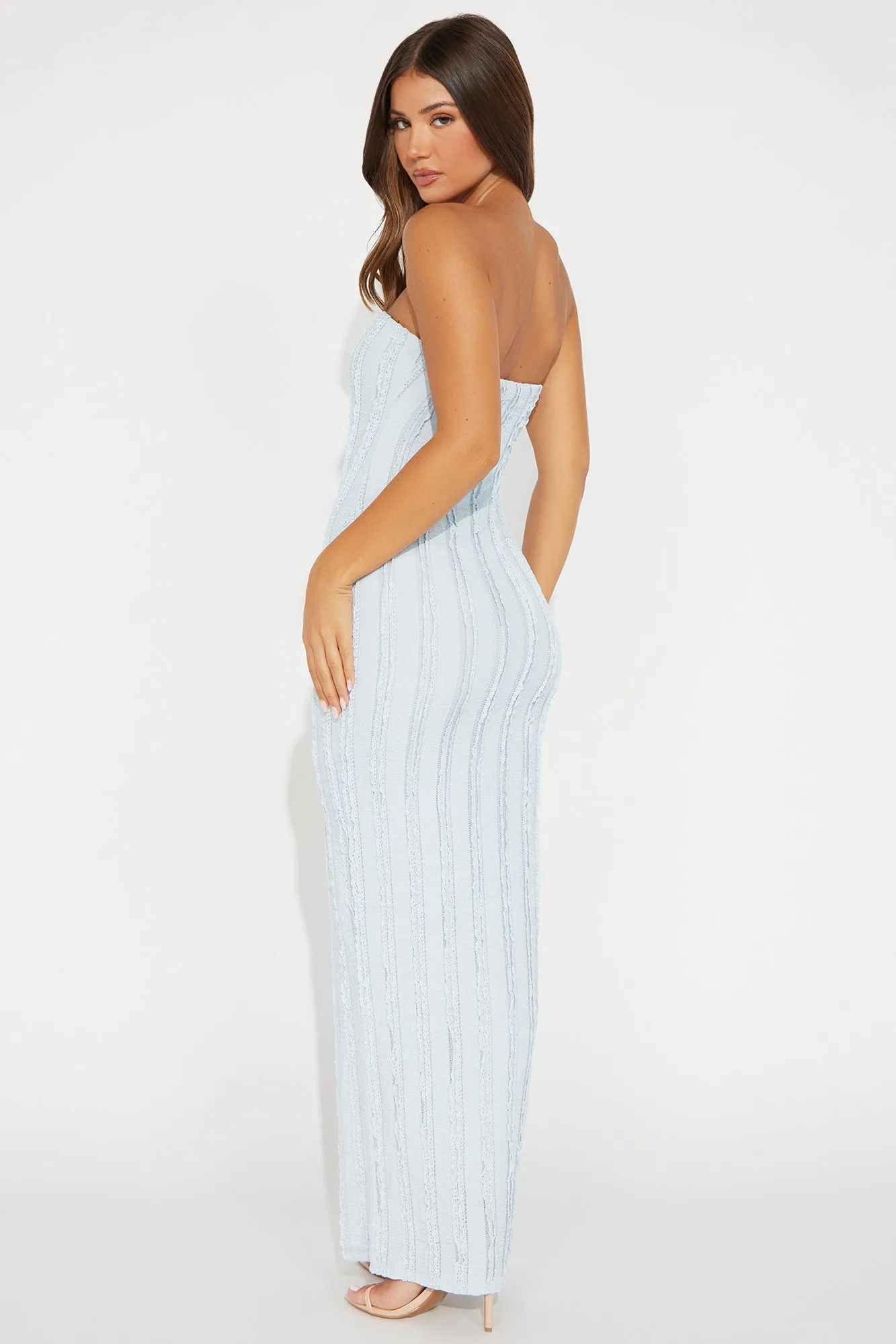 Maribel Textured Maxi Dress - Light Blue sold by Fashion Nova product image thumbnail 3
