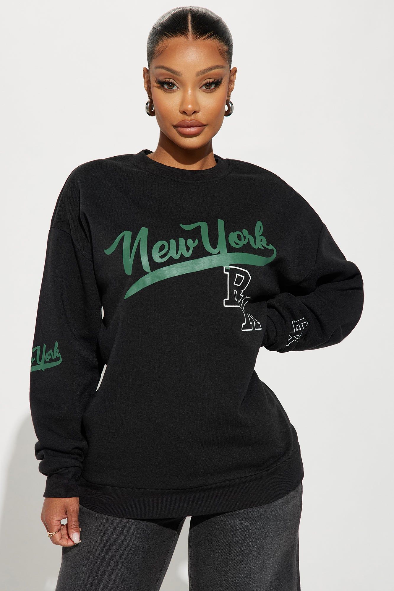Brooklyn 92 Sweatshirt - Black sold by Fashion Nova
