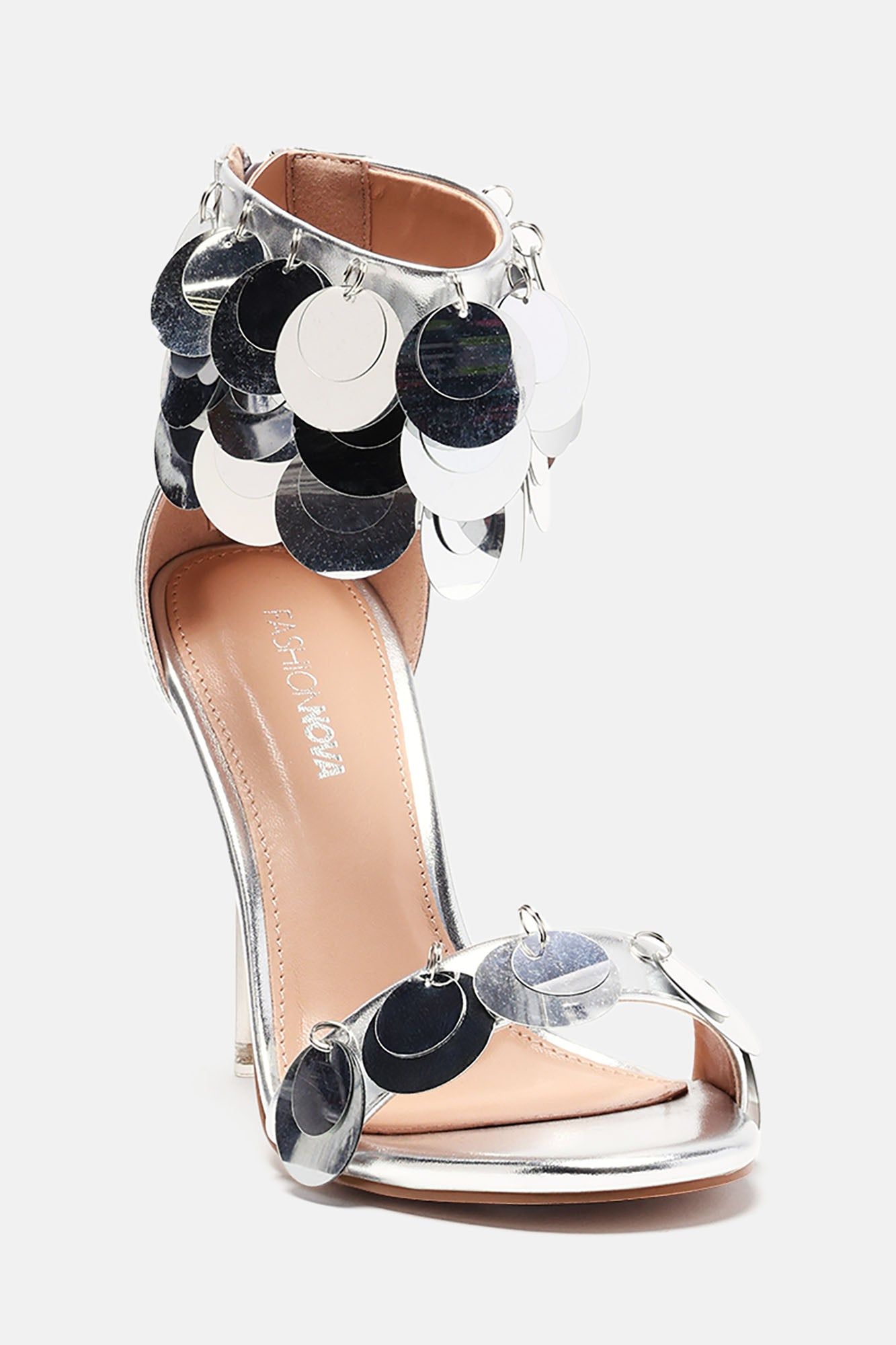 Chase Me Sequin Heels - Silver sold by Fashion Nova product image thumbnail 3