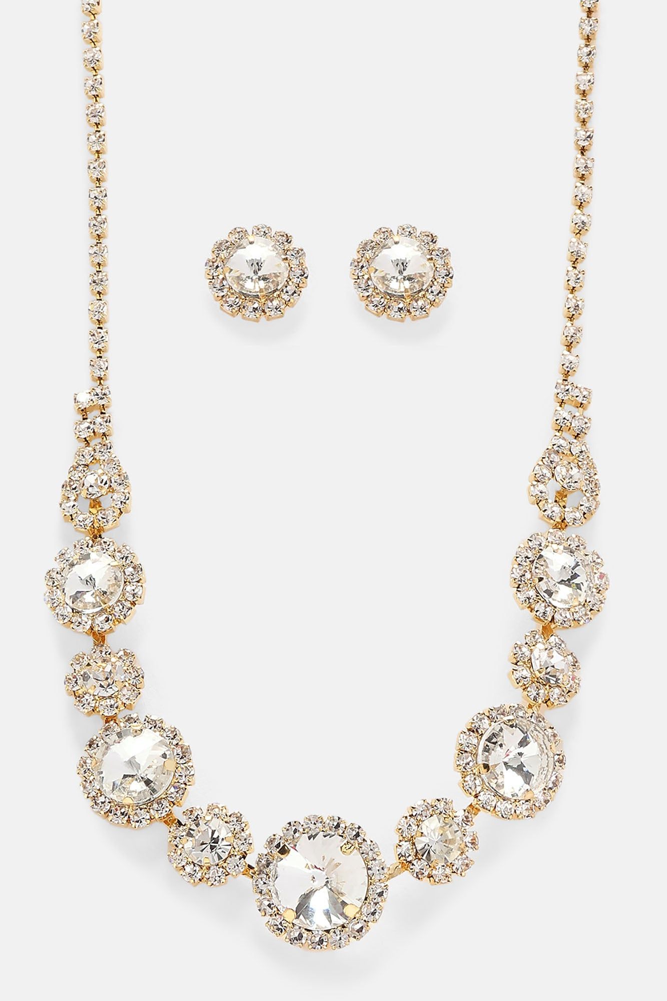 Wedding Reception Necklace And Earring Set - Gold sold by Fashion Nova product image thumbnail 3