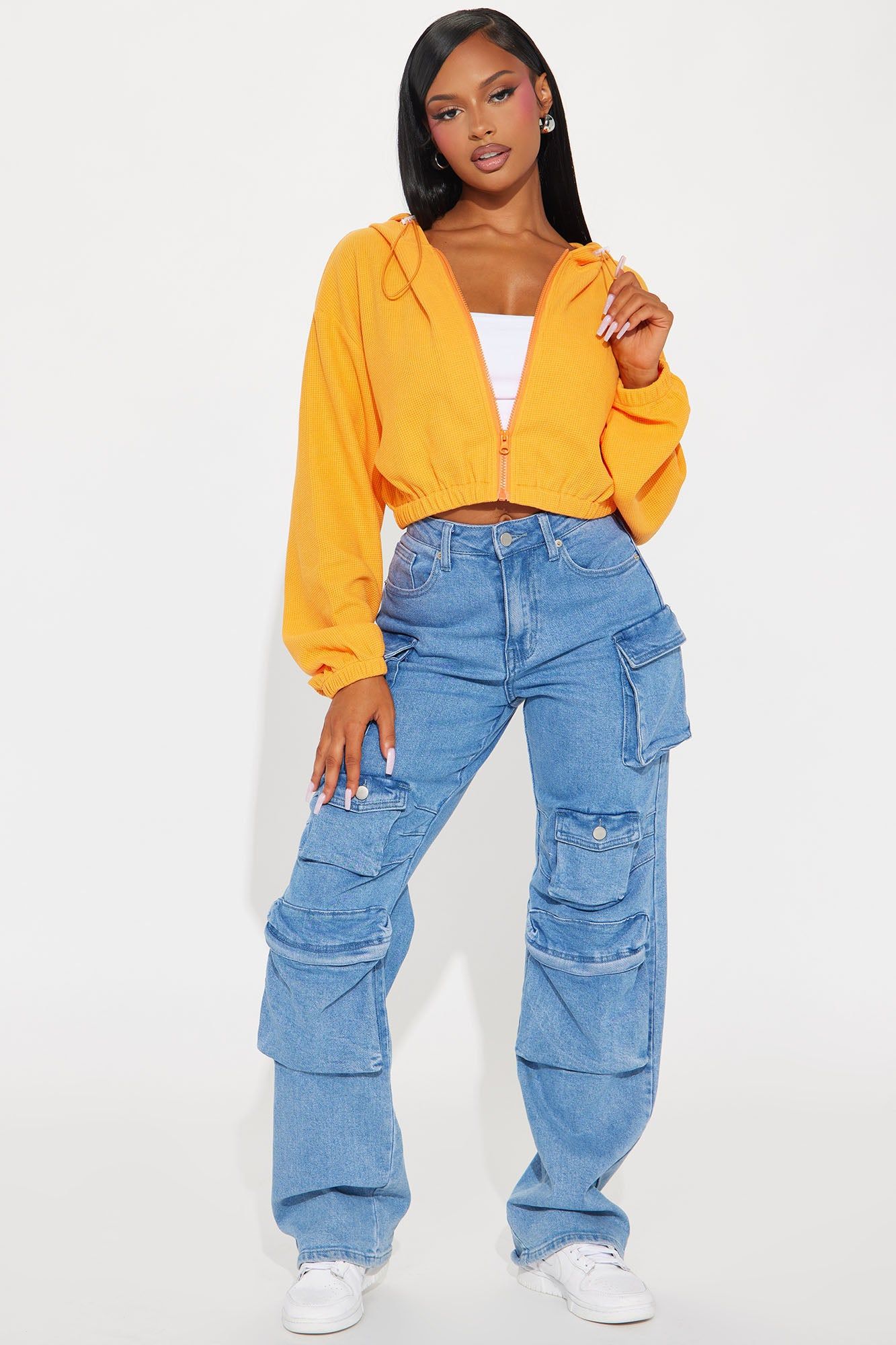 Divine Time Waffle Lounge Hoodie - Orange sold by Fashion Nova product image thumbnail 2