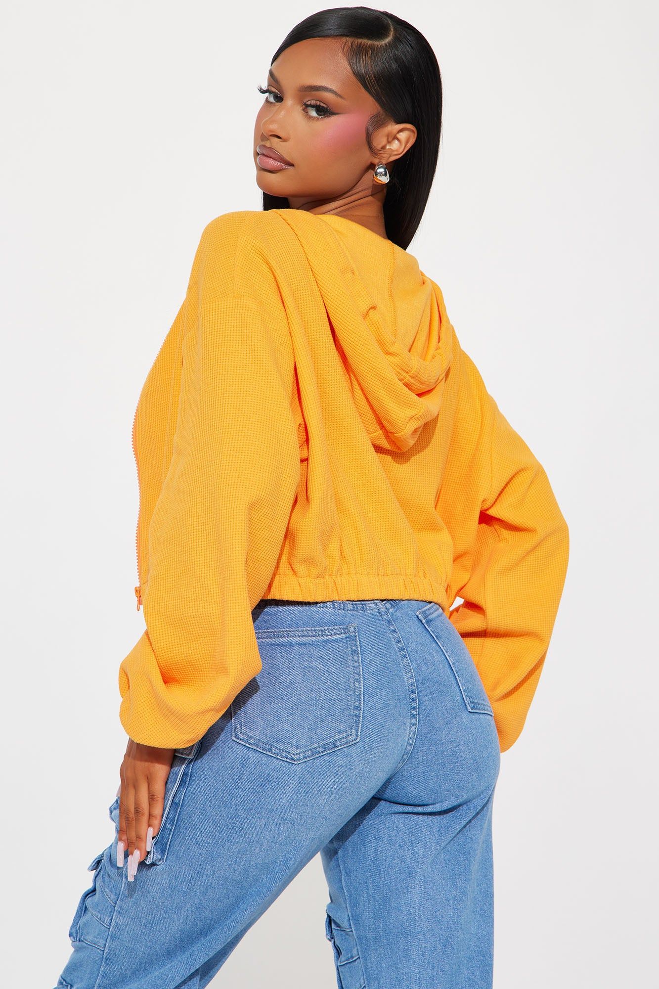 Divine Time Waffle Lounge Hoodie - Orange sold by Fashion Nova product image thumbnail 3