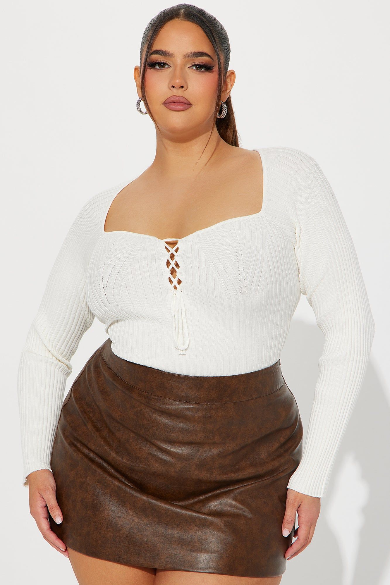 Cuteness Overload Sweater Top - White sold by Fashion Nova product image thumbnail 4