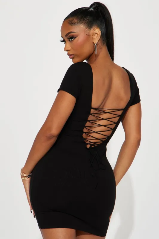Adriana Shapewear Mini Dress - Black sold by Fashion Nova
