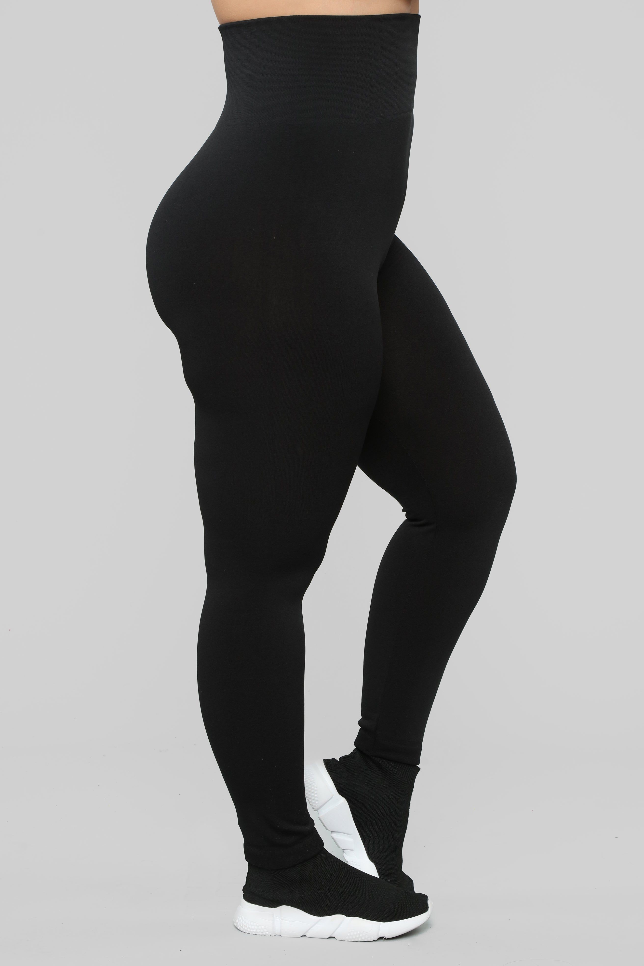 Basically It High Rise Leggings - Black sold by Fashion Nova product image thumbnail 5