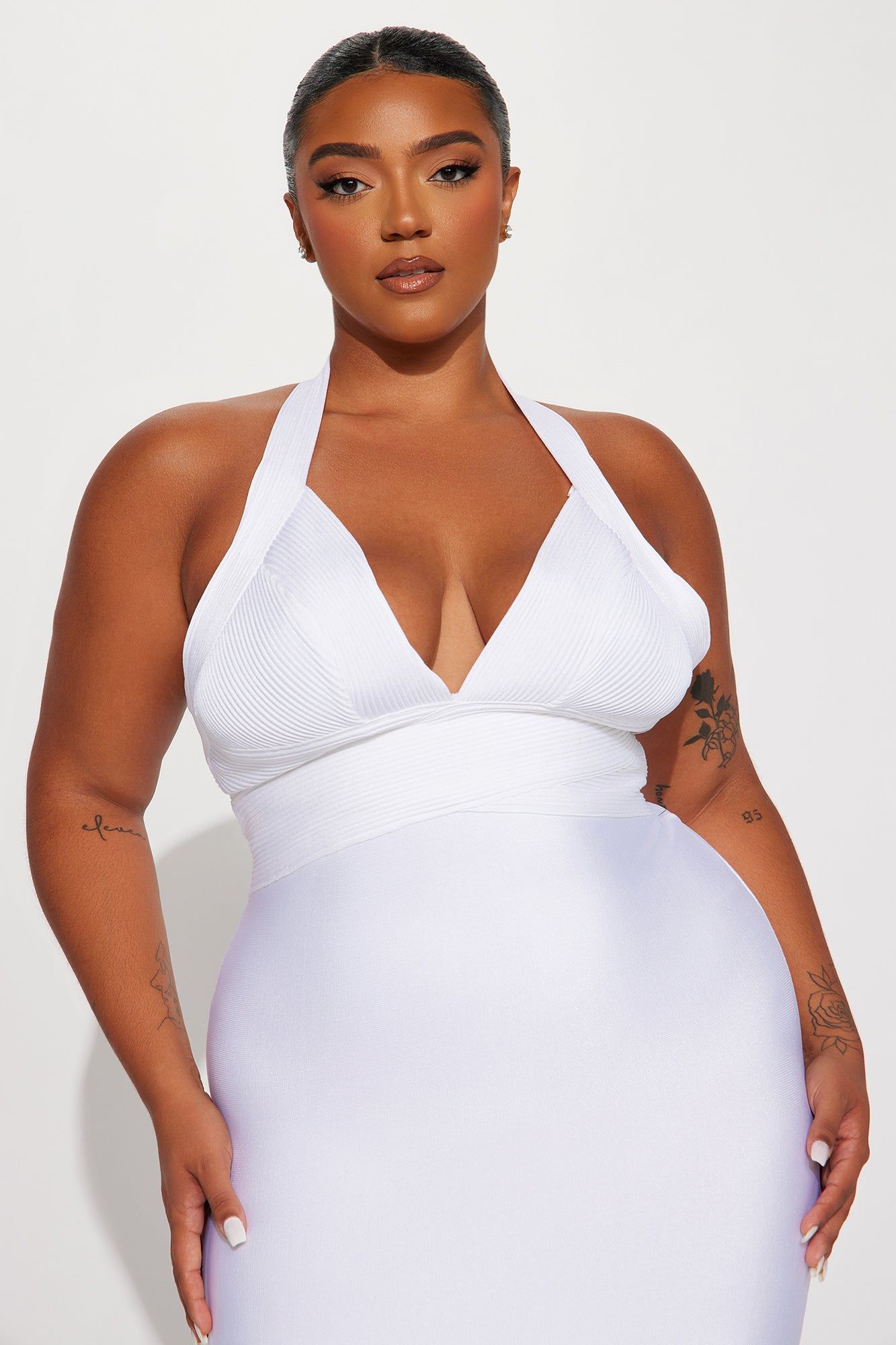 Tiffani Bandage Maxi Dress - White sold by Fashion Nova product image thumbnail 5