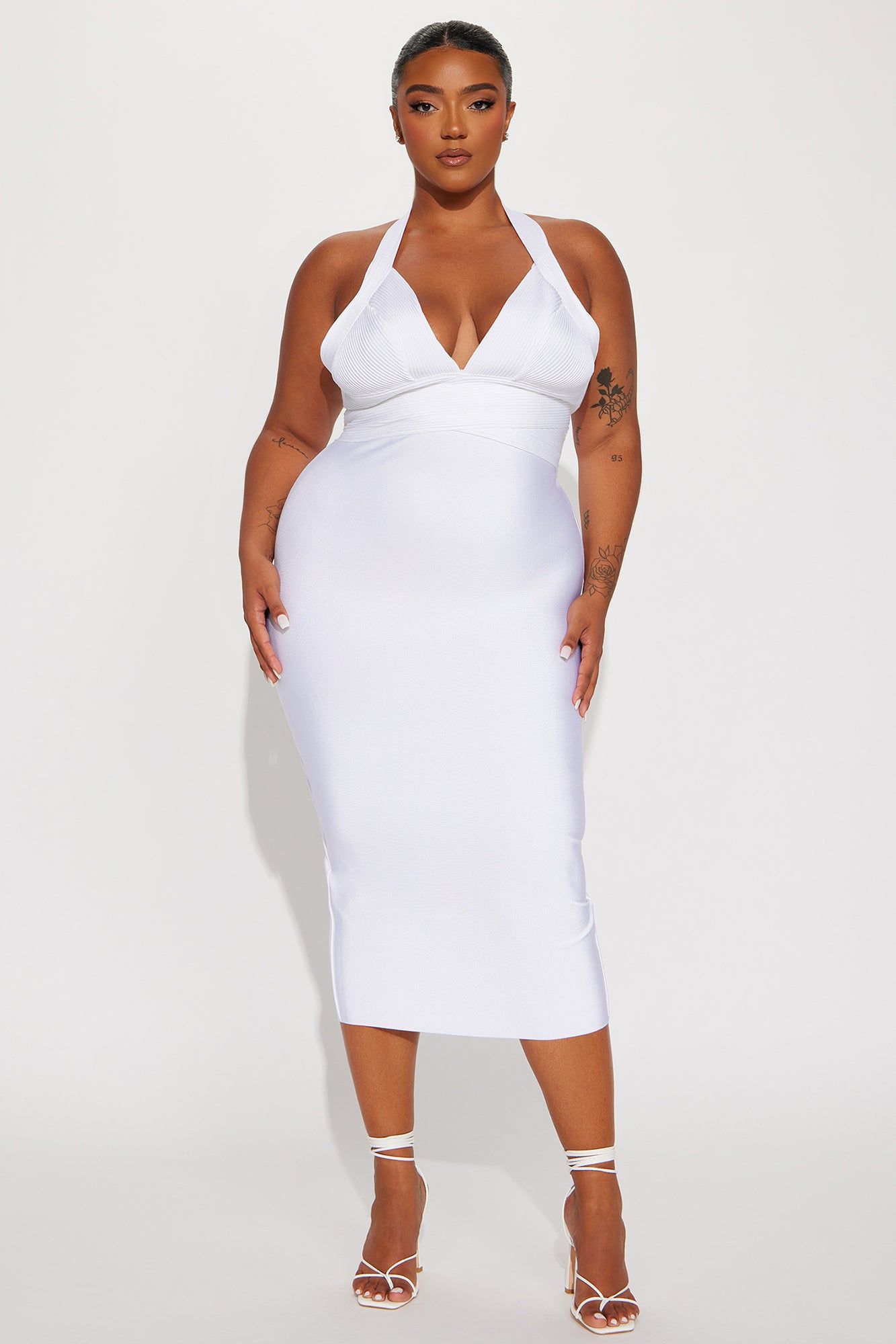 Tiffani Bandage Maxi Dress - White sold by Fashion Nova product image thumbnail 4