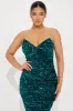 Sahara Sequin Midi Dress - Emerald sold by Fashion Nova