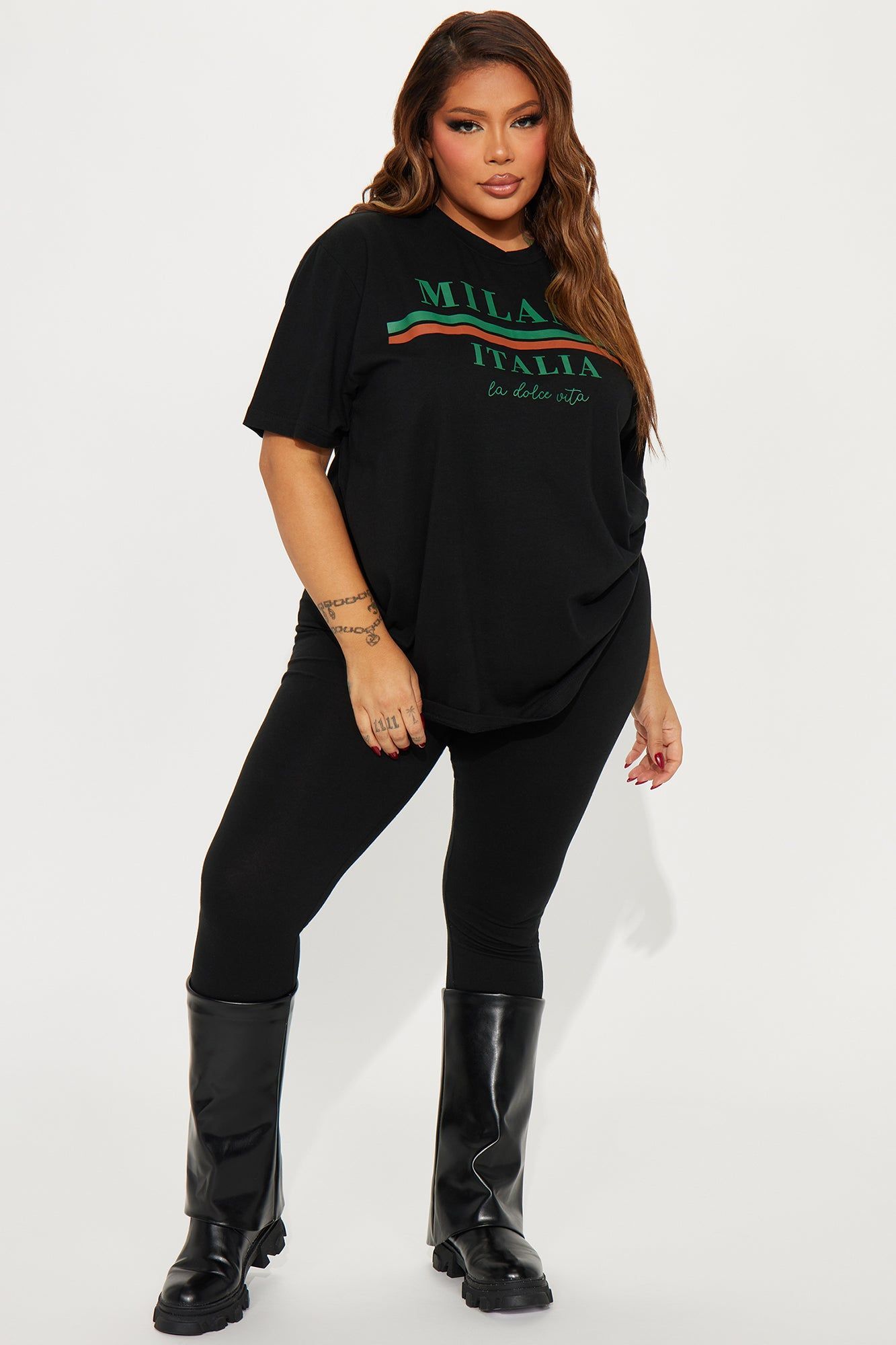 Milano Italy Legging Set - Black sold by Fashion Nova product image thumbnail 5