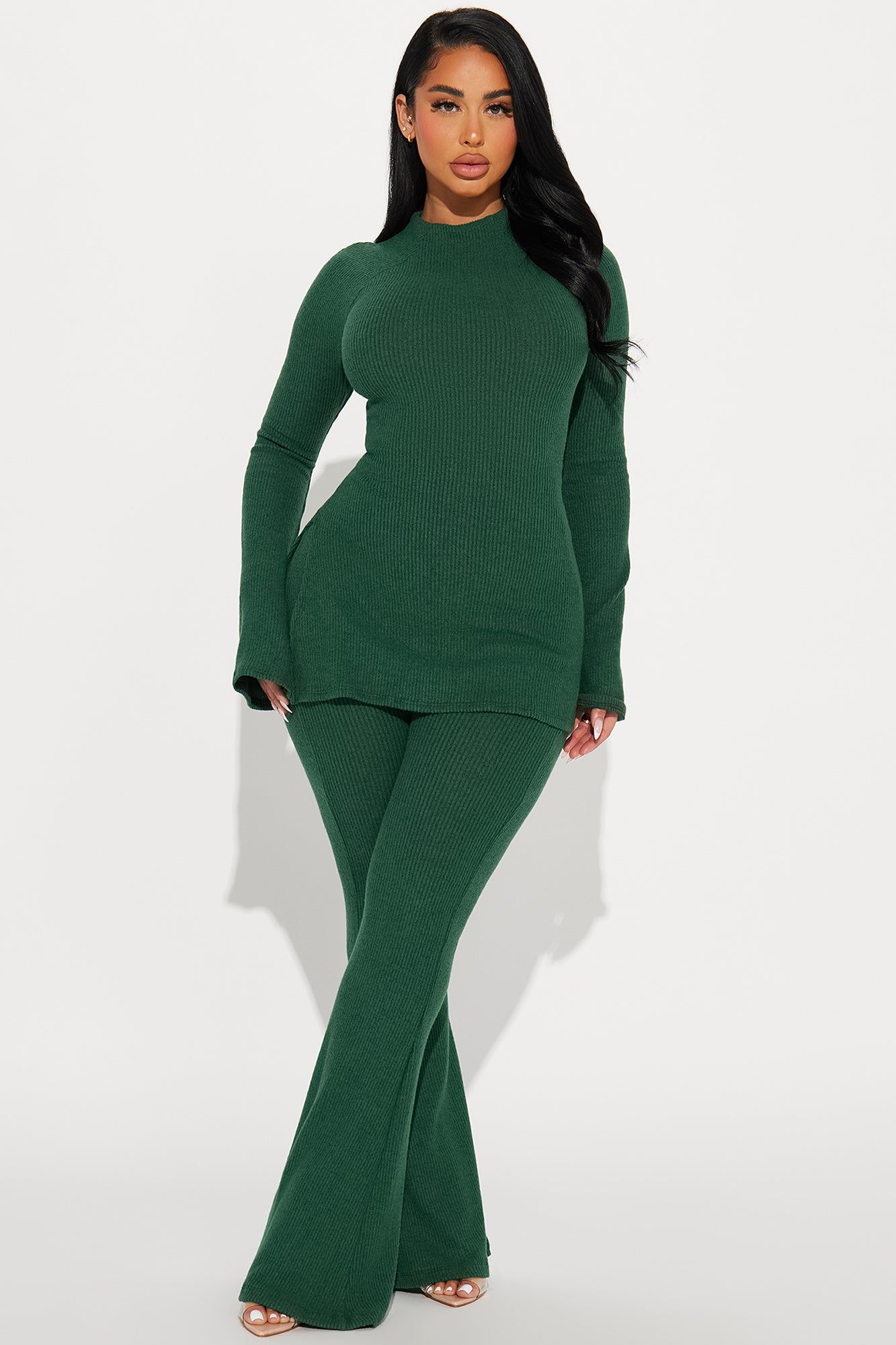 Clarissa Cozy Pant Set - Hunter sold by Fashion Nova