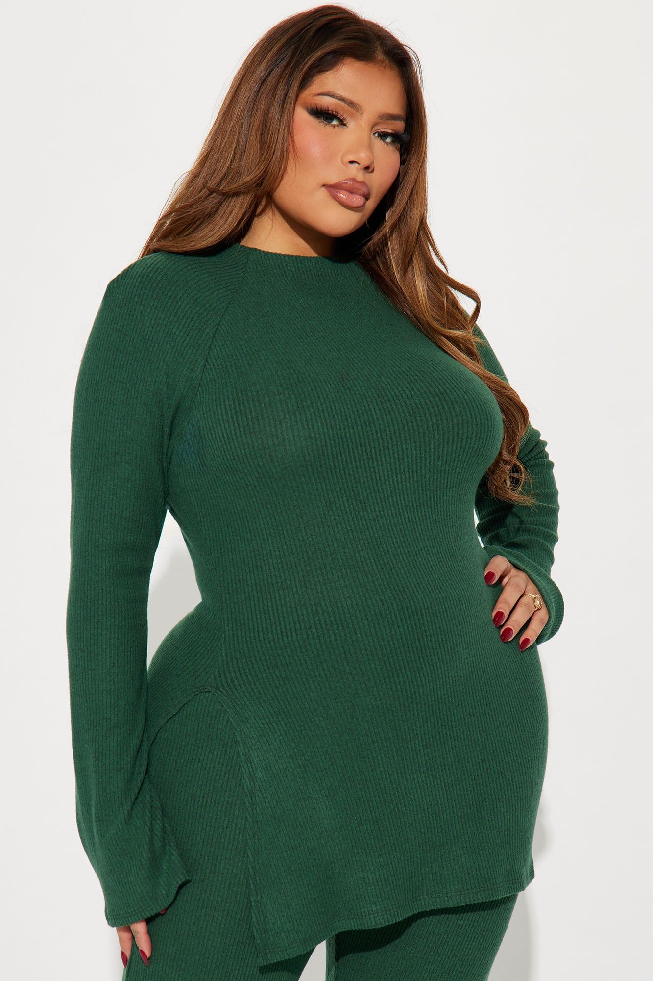 Clarissa Cozy Pant Set - Hunter sold by Fashion Nova product image thumbnail 4