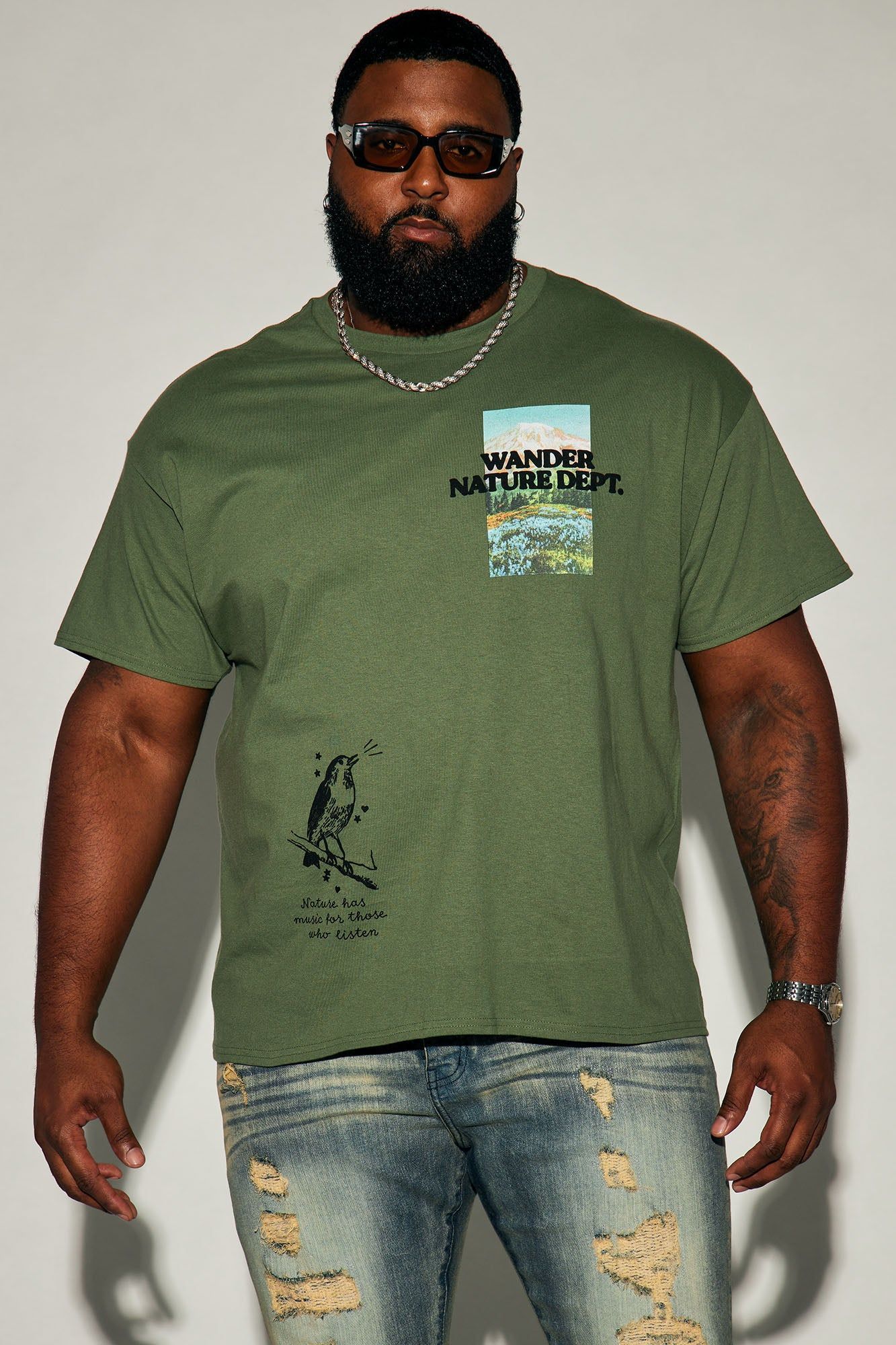 Wander Nature Dept. Short Sleeve Tee - Sage sold by Fashion Nova product image thumbnail 5