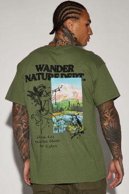 Wander Nature Dept. Short Sleeve Tee - Sage made by Fashion Nova