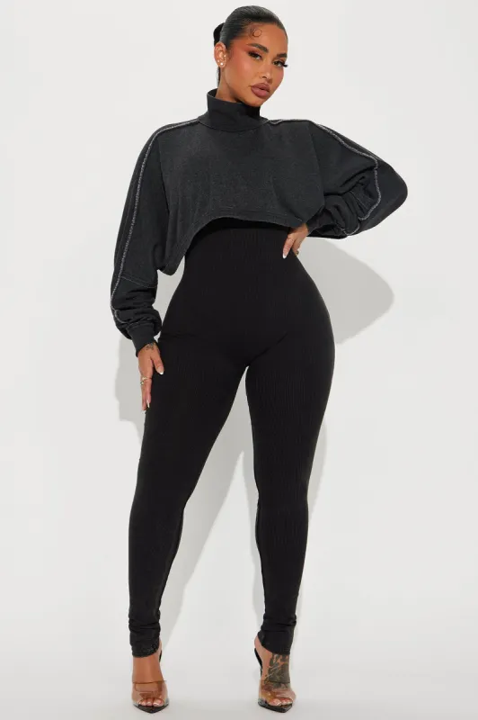 Got To Be Real Jumpsuit Set - Black sold by Fashion Nova