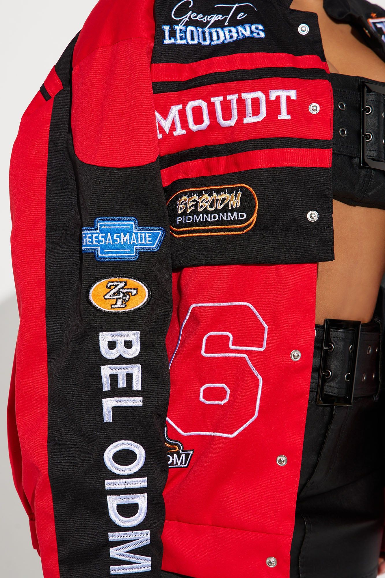 Cool Streets Bomber Jacket - Red sold by Fashion Nova product image thumbnail 4