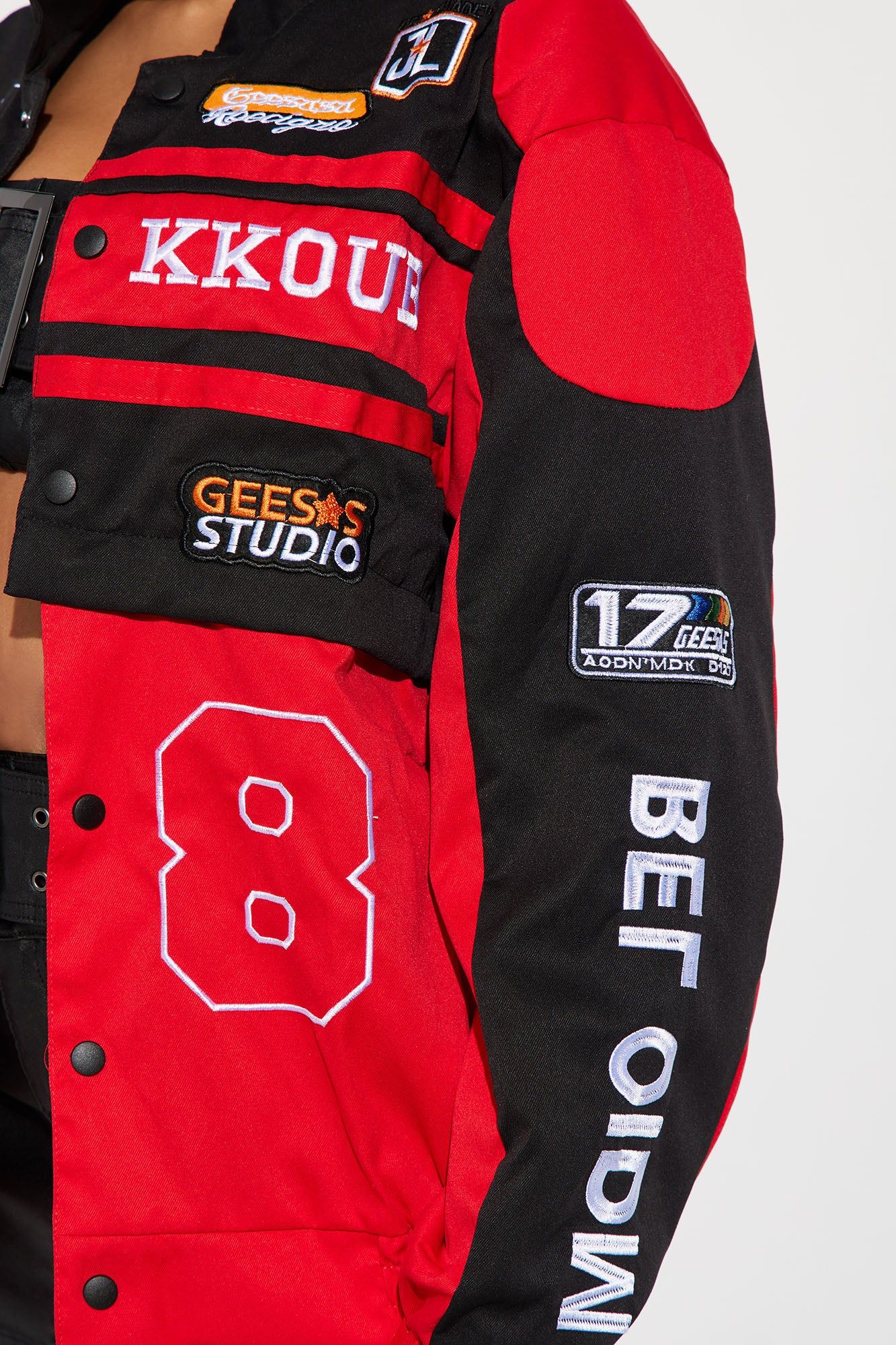 Cool Streets Bomber Jacket - Red sold by Fashion Nova product image thumbnail 3