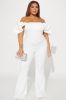Dreaming In Ruffles Jumpsuit  - White sold by Fashion Nova
