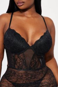Still A Secret Lace Babydoll - Black sold by Fashion Nova