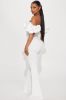 Dreaming In Ruffles Jumpsuit  - White sold by Fashion Nova