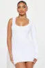 Brandi Snatched Mini Dress - White sold by Fashion Nova