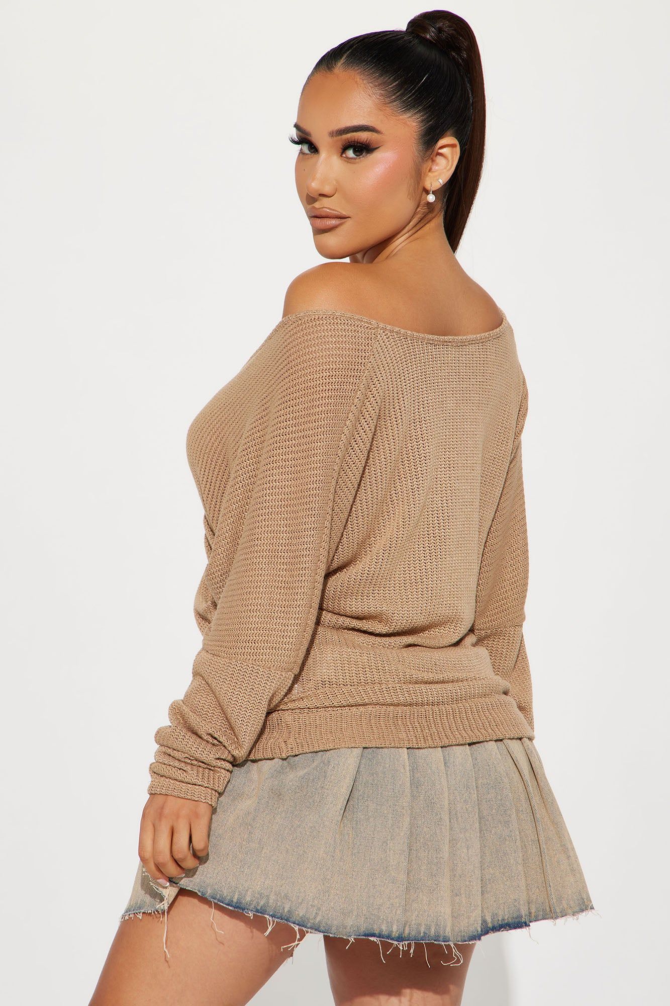 Elianna Wrap Top - Taupe sold by Fashion Nova product image thumbnail 3