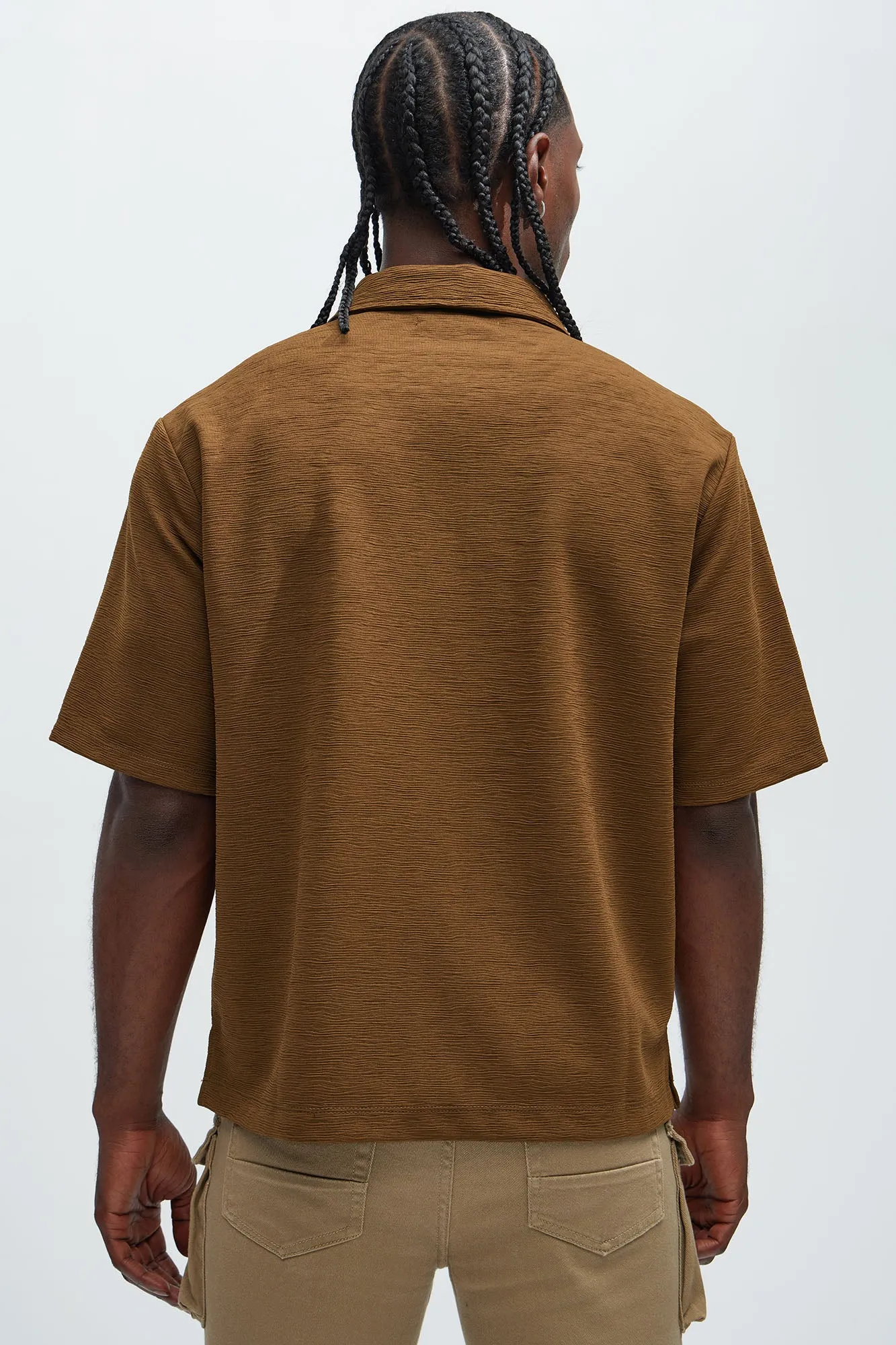 Blaze Textured Shirt - Brown sold by Fashion Nova product image thumbnail 4