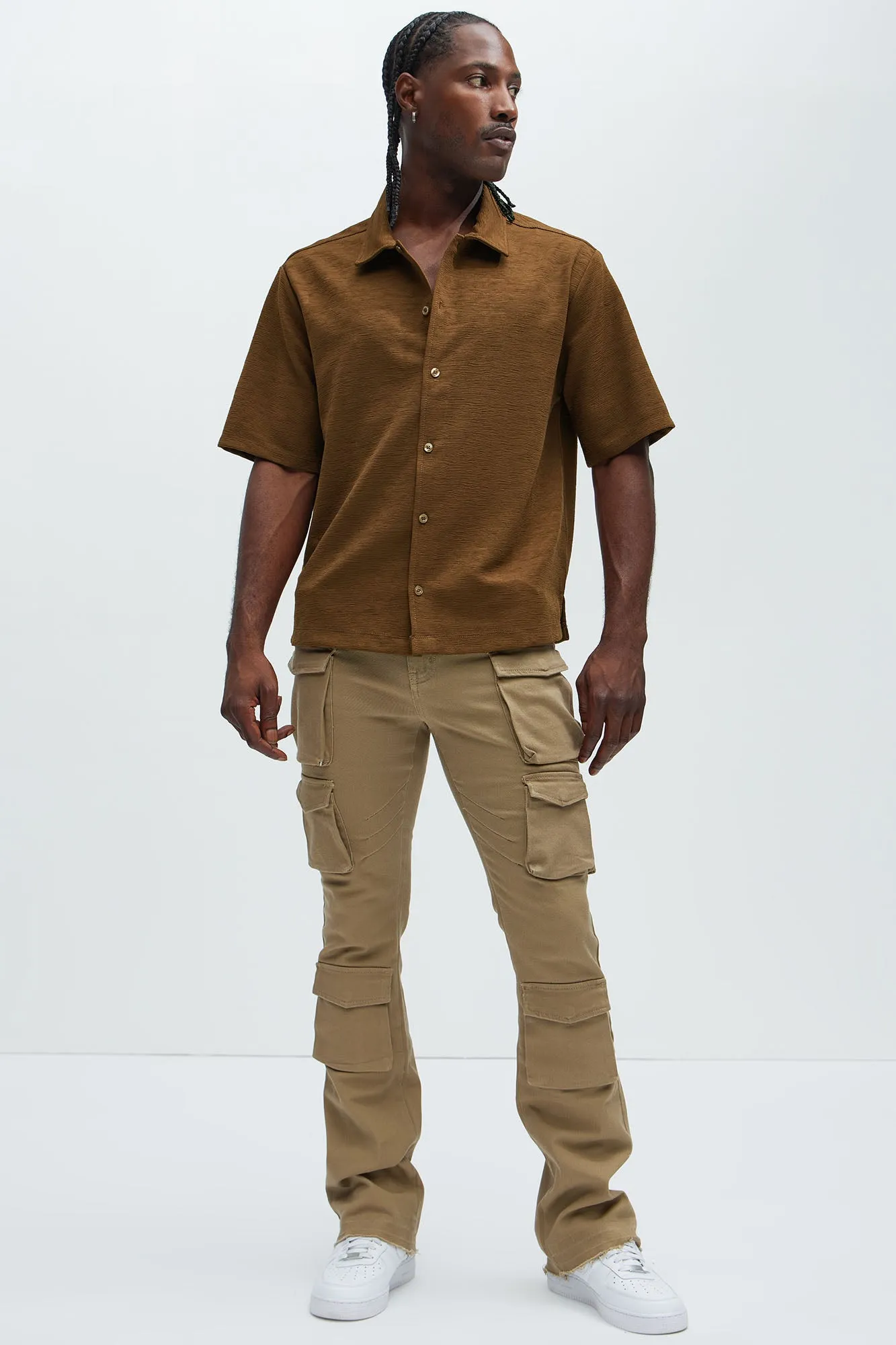 Blaze Textured Shirt - Brown sold by Fashion Nova product image thumbnail 2