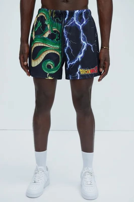 Dragonball Z Shenron Mesh Shorts - Black sold by Fashion Nova
