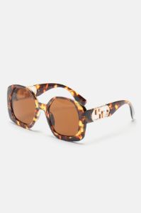 Hard Work Pays Off Sunglasses - Tortoise sold by Fashion Nova