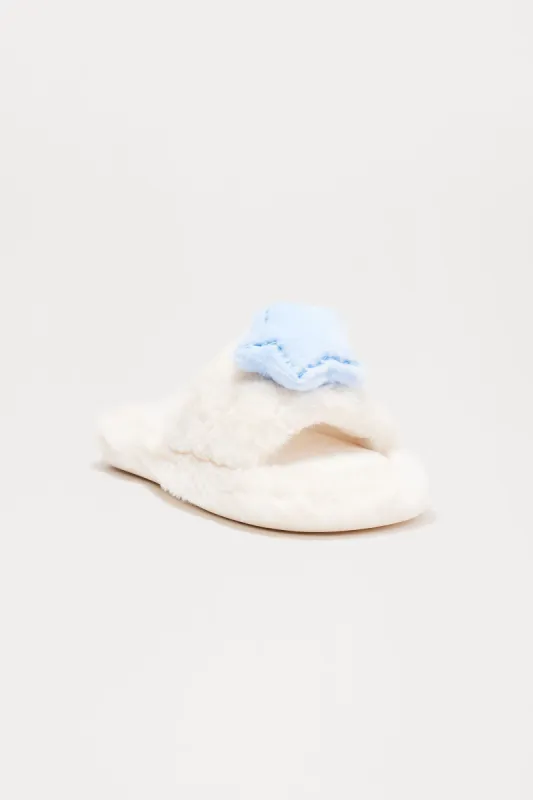 Say Goodnight Slippers - Beige sold by Fashion Nova