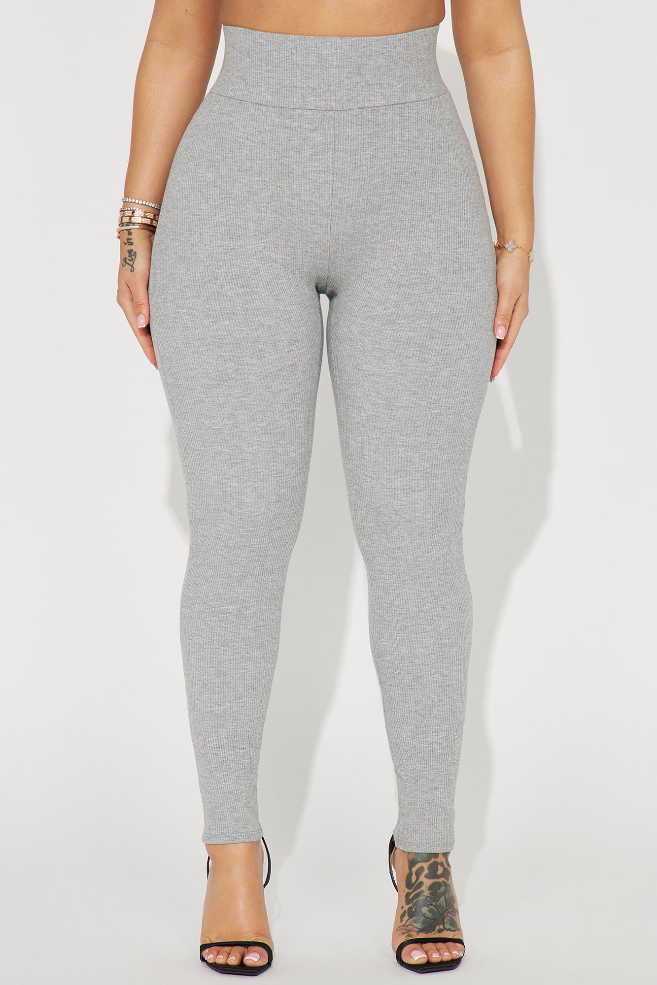 Janet Snatched Leggings - Heather Grey sold by Fashion Nova product image thumbnail 2