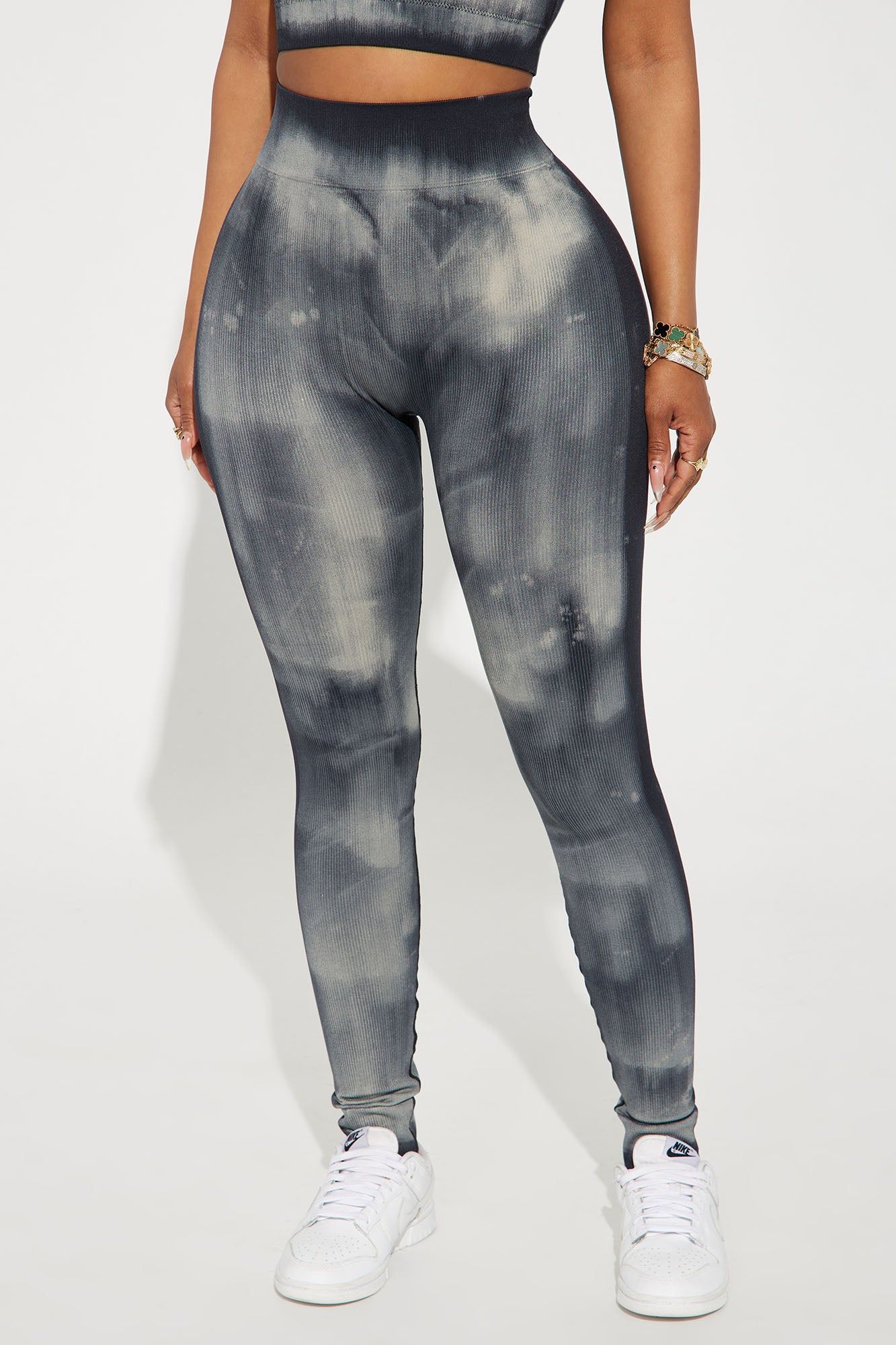 Fierce Work Seamless Active Leggings - Charcoal/combo sold by Fashion Nova product image thumbnail 2