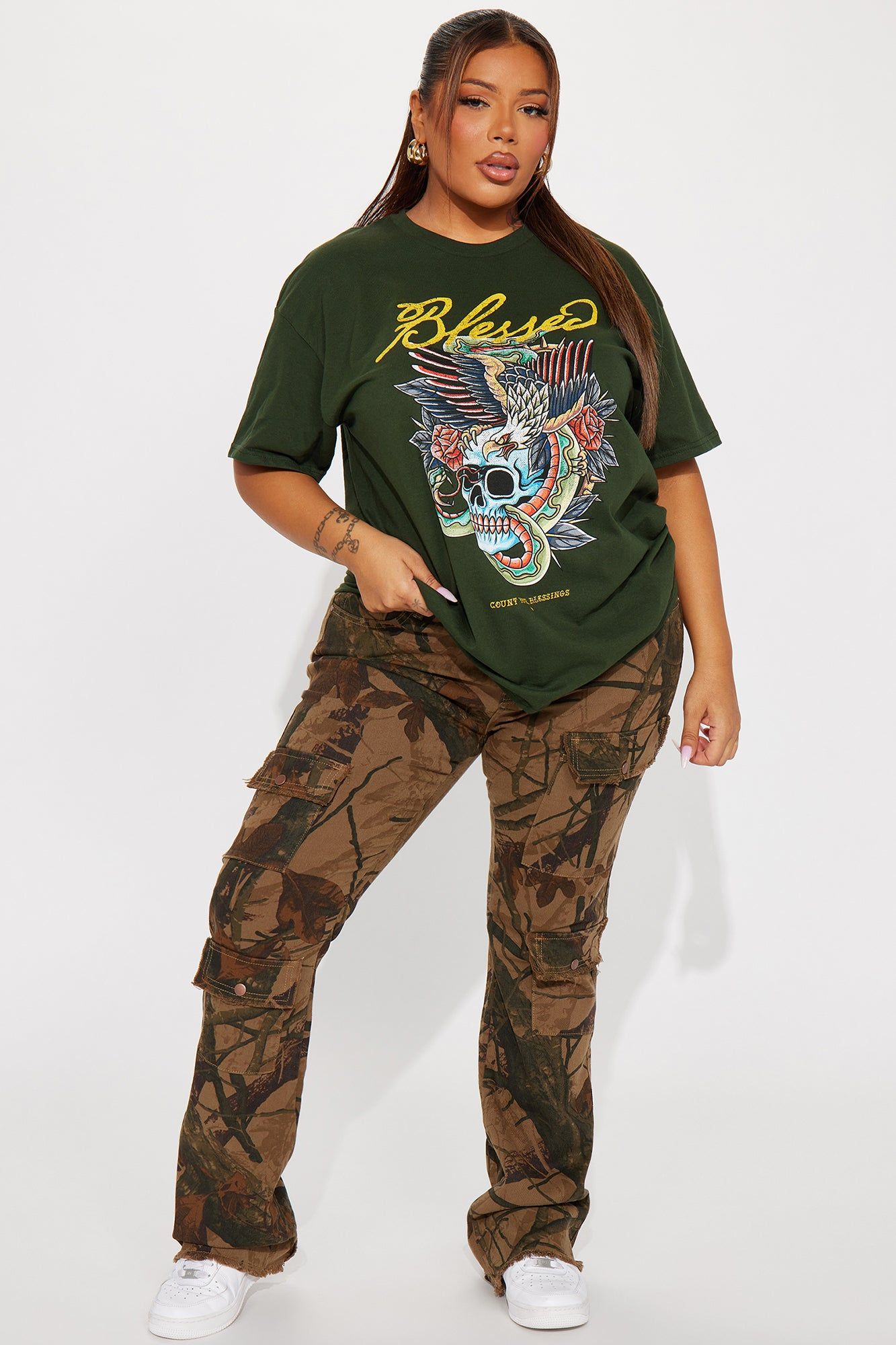 Blessed Graphic Tshirt - Green sold by Fashion Nova product image thumbnail 5