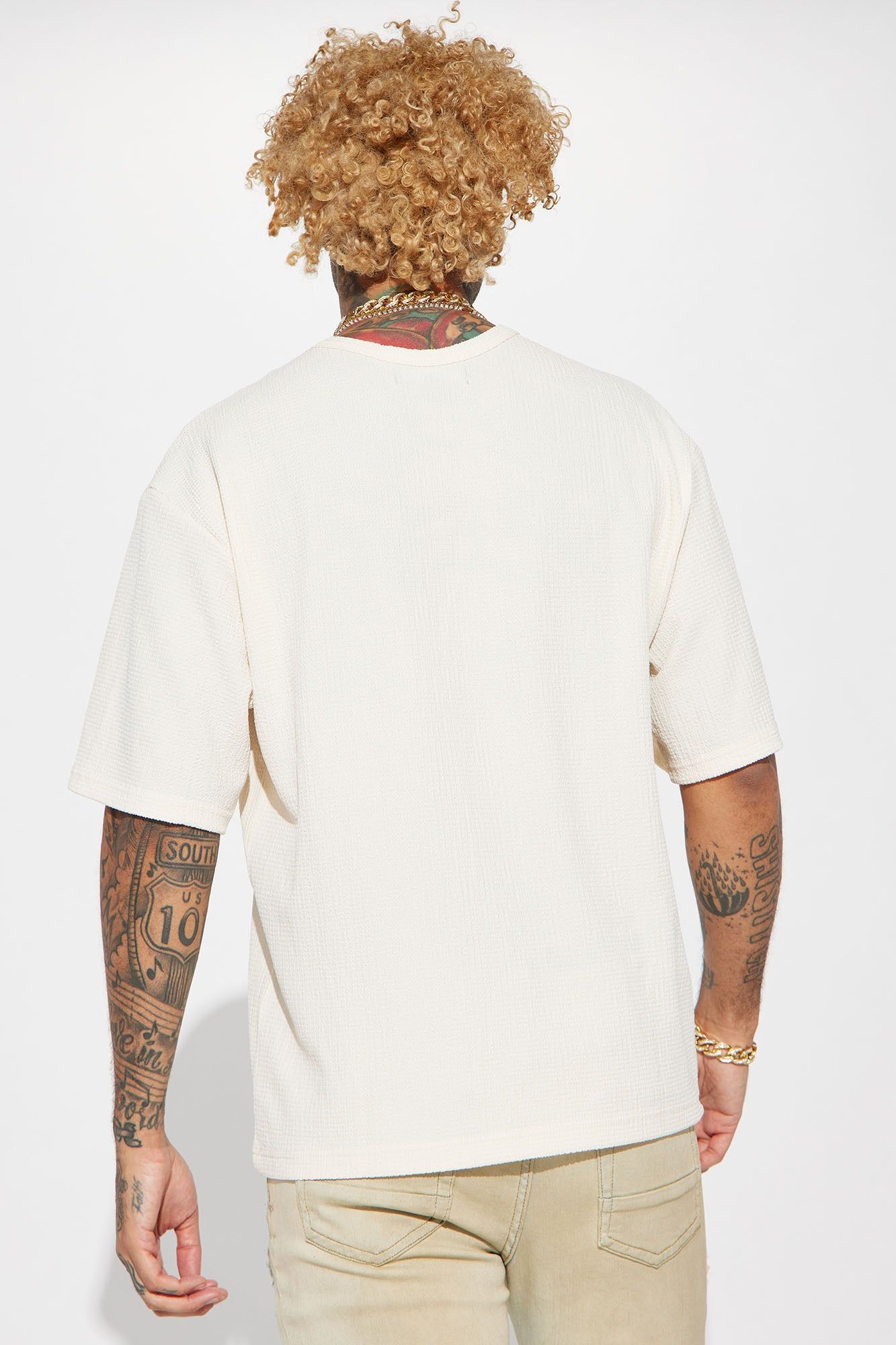 The Forest Drive Short Sleeve Crew Tee - Cream sold by Fashion Nova product image thumbnail 5